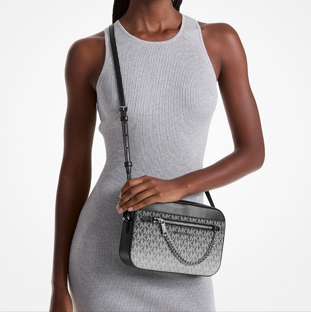 Michael Kors Ombre Signature MK Crossbody with Silver Hardware NWT - Picture 8 of 8